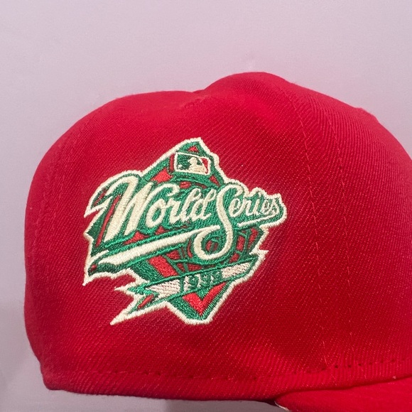 New Era, 59Fifty Fitted Hat, New York Yankees, Red & Yellow - Picture 2 of 10